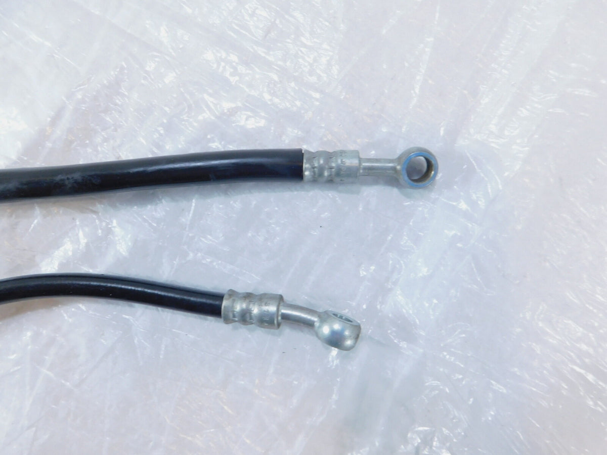 Pair Suzuki RF600 & RF900 Black Engine Motor Cylinder Block Oil Hose Line Pipes - C3 Cycle