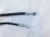 Pair Suzuki RF600 & RF900 Black Engine Motor Cylinder Block Oil Hose Line Pipes - C3 Cycle