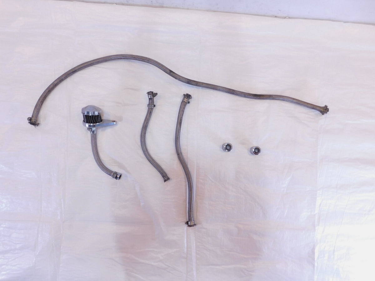 84 Harley Davidson Ironhead Sportster XLH1000 Braided Oil Hose Line Part Box Lot - C3 Cycle