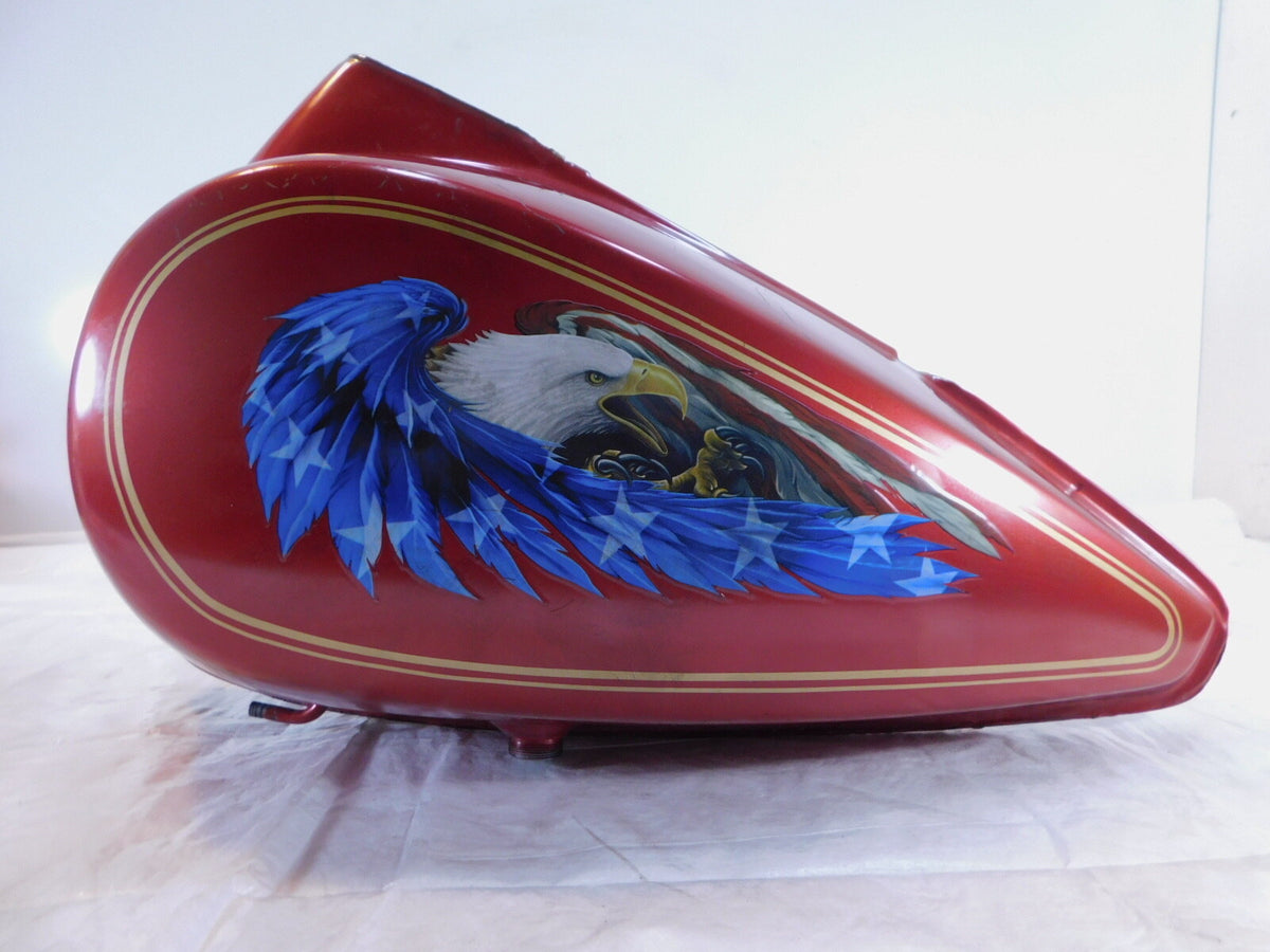 1983-1988 Harley Davidson Tour Glide & Electra Glide Red Fuel Gas Petrol Tank - C3 Cycle
