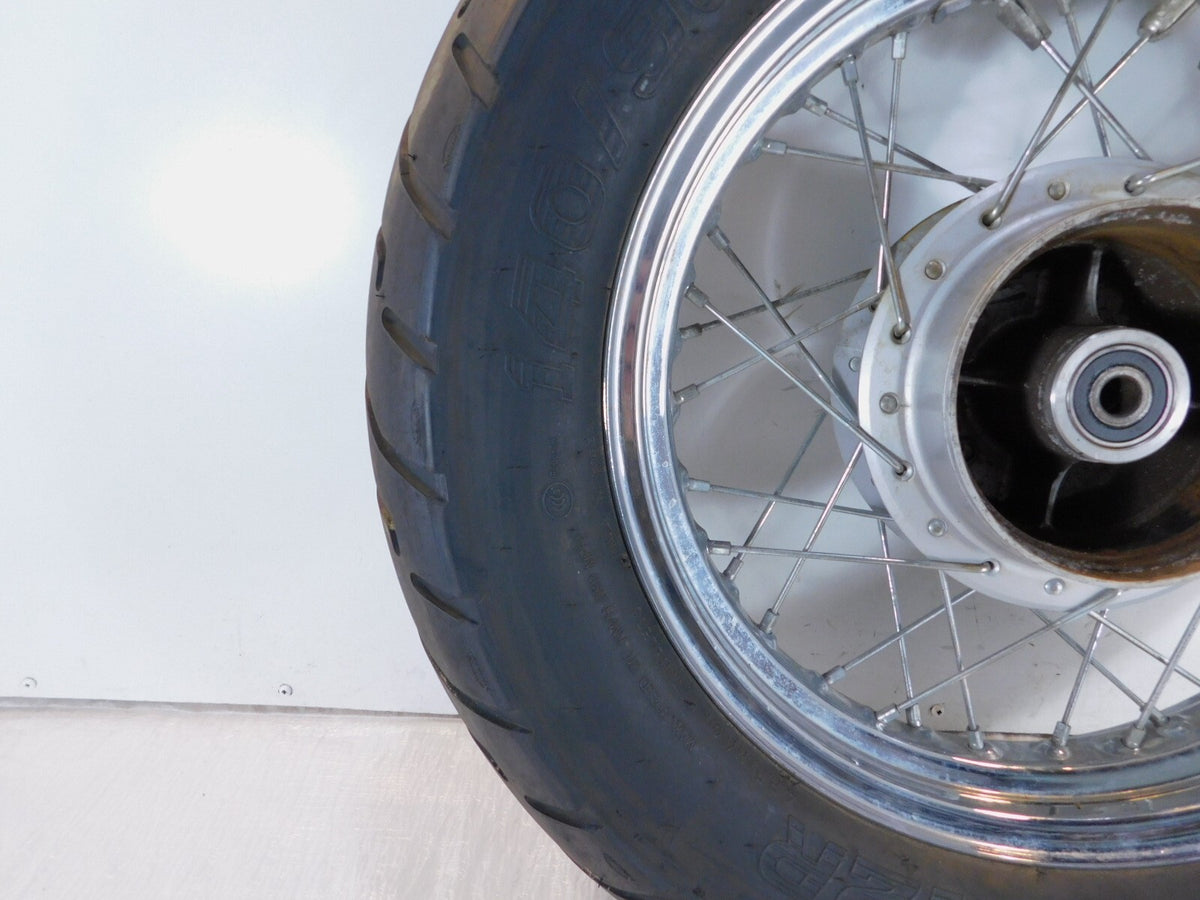 1996-2000 Honda Rebel CMX250 CMX250C Rear Spoked Wheel Rim & Hub 2.75x15 -Bent - C3 Cycle