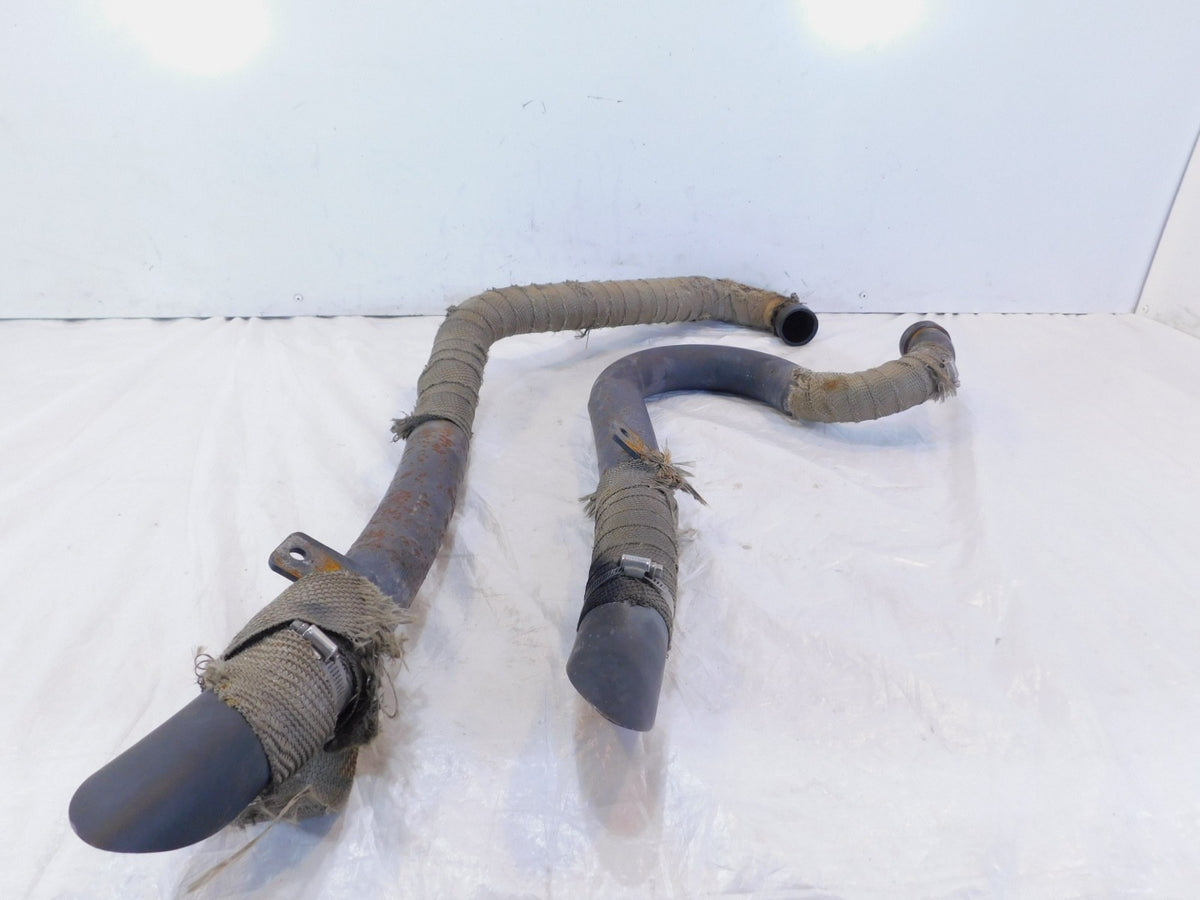 2006-2010 Victory Kingpin Black Dual Front & Rear Exhaust Header & Muffler Pipes - C3 Cycle