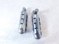 Harley Touring FXR Dyna Sportster & Softail Chrome & Rubber Footpegs Footrests - C3 Cycle