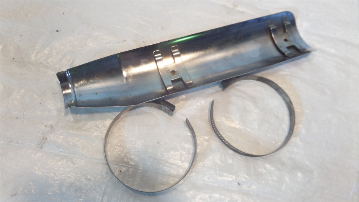 Harley Davidson Sportster 883 1200 Low Custom Chrome Exhaust Pipe Muffler Shield - C3 Cycle