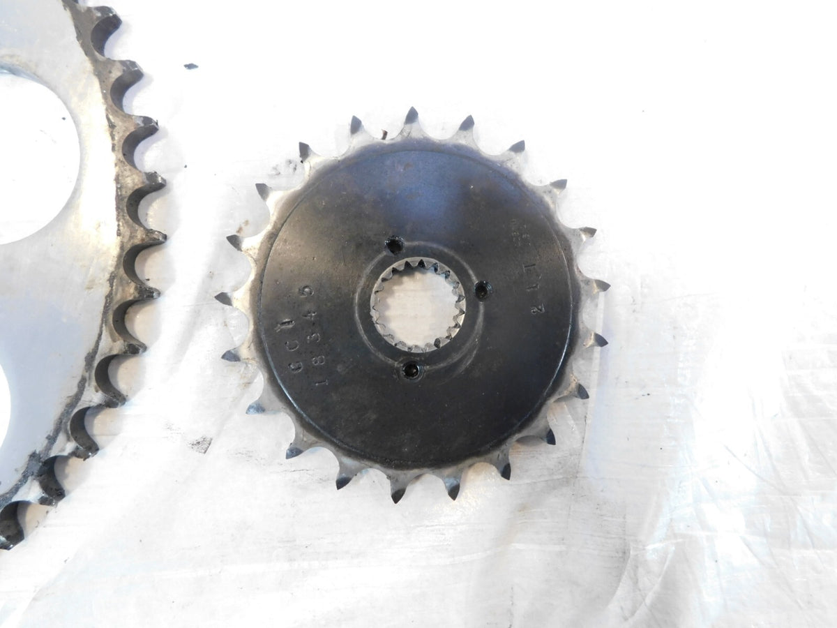 Set Harley Davidson Sportster 883 1000 1100 & 1200 Chain Drive Gear Sprockets - C3 Cycle