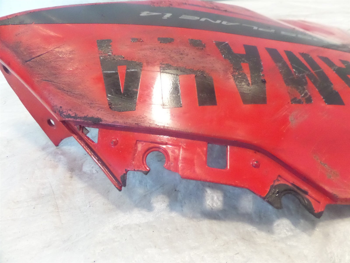 14 Yamaha YZF R1 Red Front Right Lower Under Belly Fairing Cowling Shield Guard - C3 Cycle