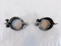 Harley Davidson FLT Tour Glide Ultra Classic Left & Right Mufffler Mount Clamps - C3 Cycle