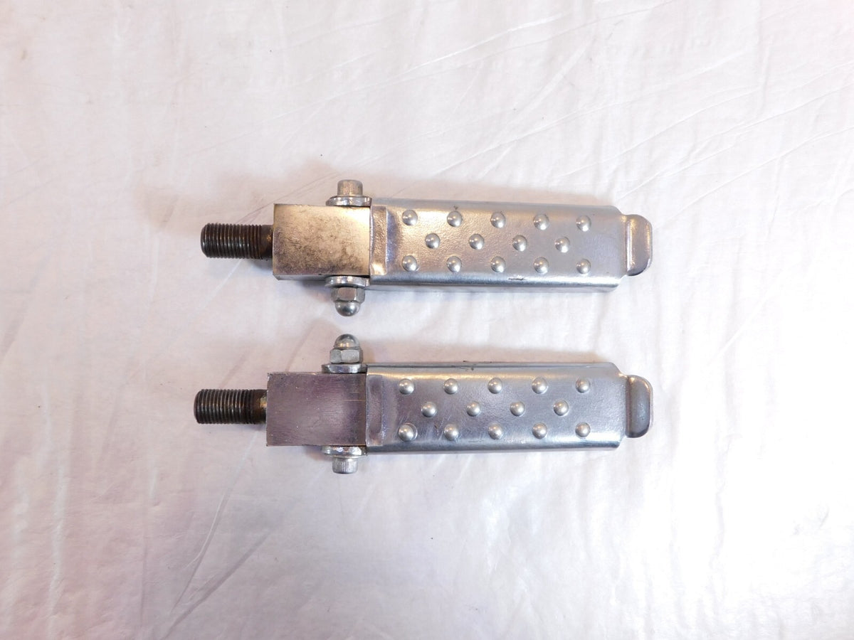 Harley Davidson Touring FXR Dyna Sportster Softail Silver Peg Footpegs Footrests