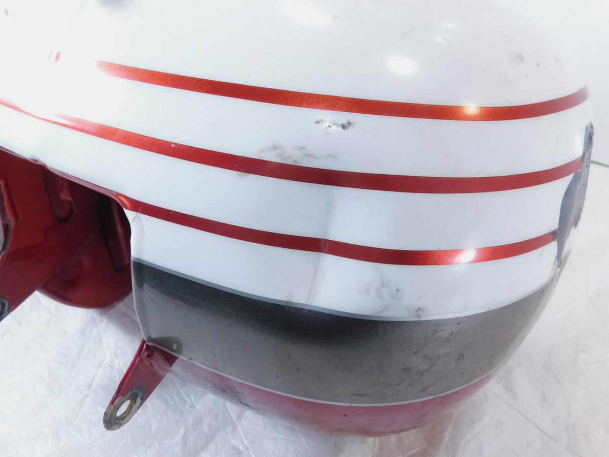 Harley Davidson Road Street & Electra Glide White Fuel Gas Petrol Tank - Dented - C3 Cycle