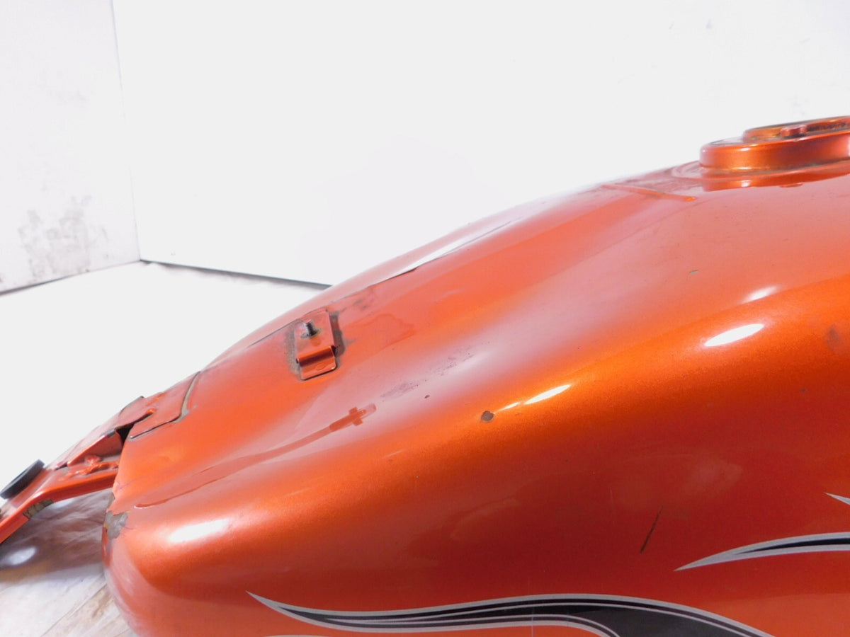 2011-2014 Vulcan 1700 VN1700 Vaquero Orange Petrol Fuel Gas Tank Reservoir dents - C3 Cycle