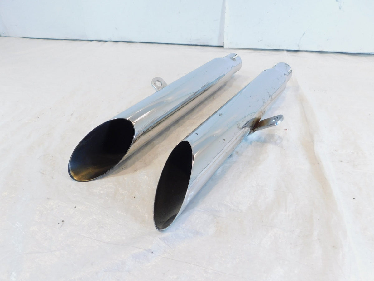 Harley Davidson Sportster 883 & 1200 Chrome Exhaust Header Pipe Mufflers - C3 Cycle