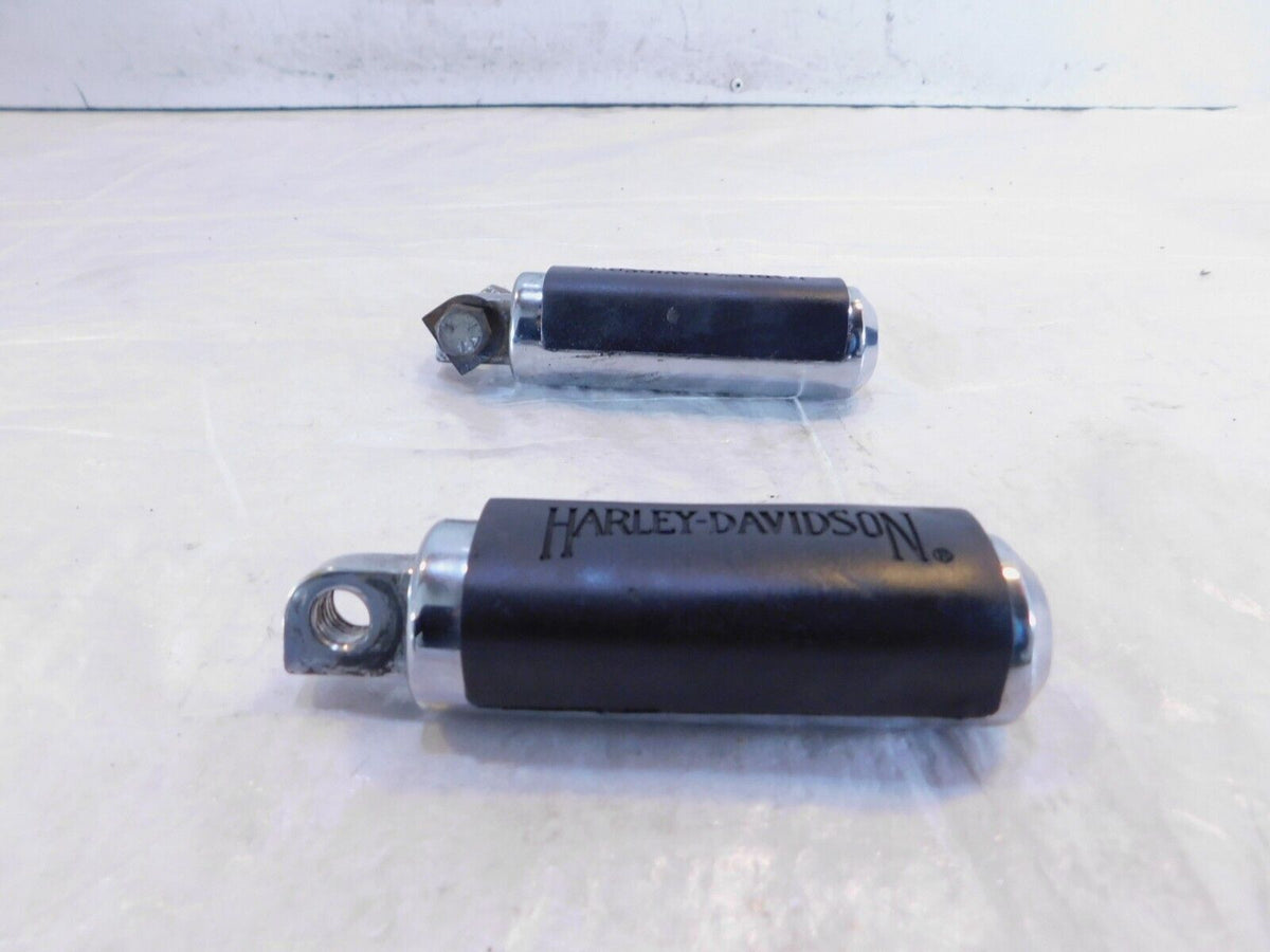 Harley Touring Dyna Sportster & Softail ISO Chrome & Rubber Footpeg Footrests - C3 Cycle