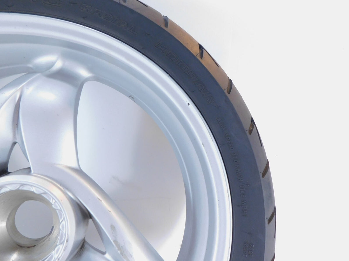 2001-2005 BMW F650 CS F650CS Scarver Silver Rear Rim Wheel & Tire - 36317681009 - C3 Cycle