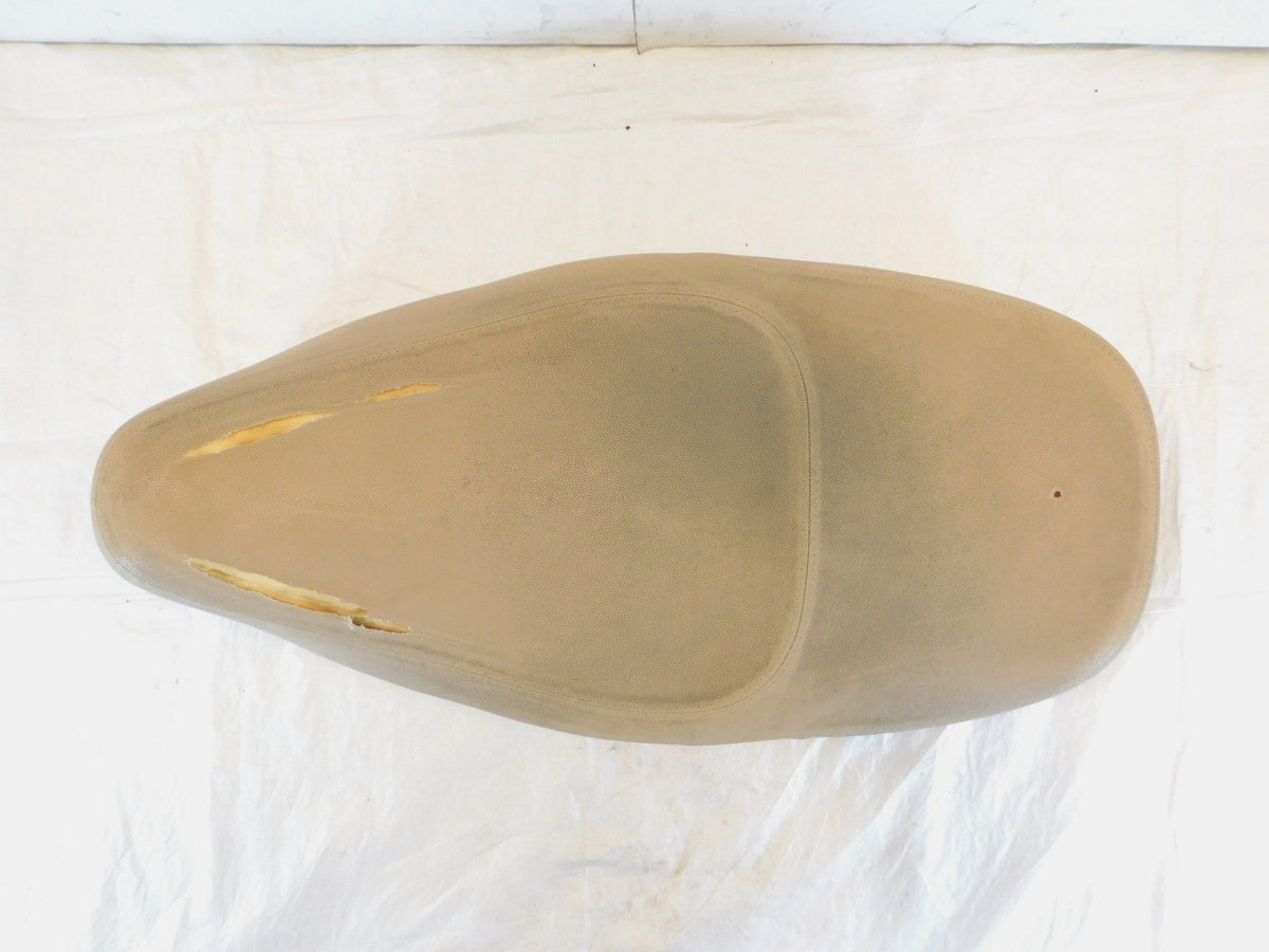 2006-2013 Piaggio Vespa LX 50 125 150 Tan Main Front Rider Solo Saddle Seat - C3 Cycle