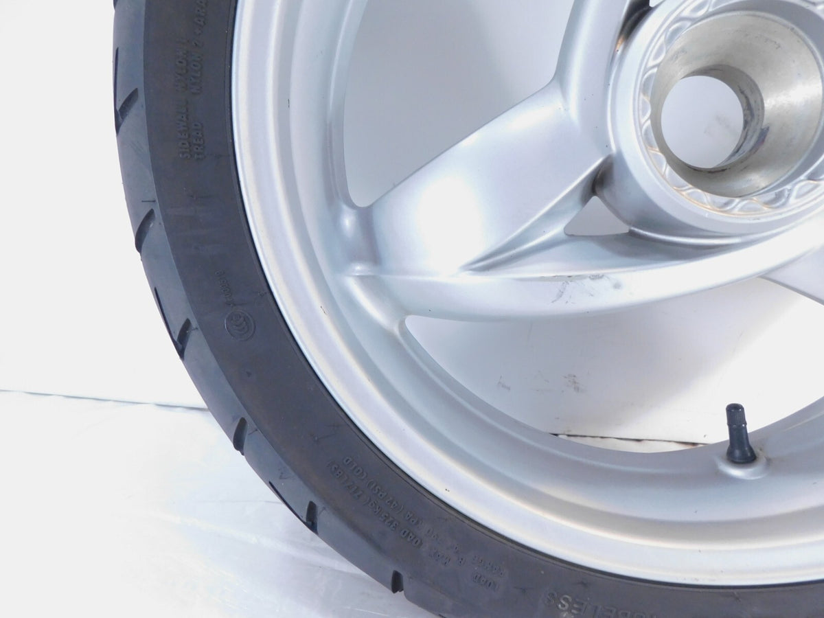 2001-2005 BMW F650 CS F650CS Scarver Silver Rear Rim Wheel & Tire - 36317681009 - C3 Cycle