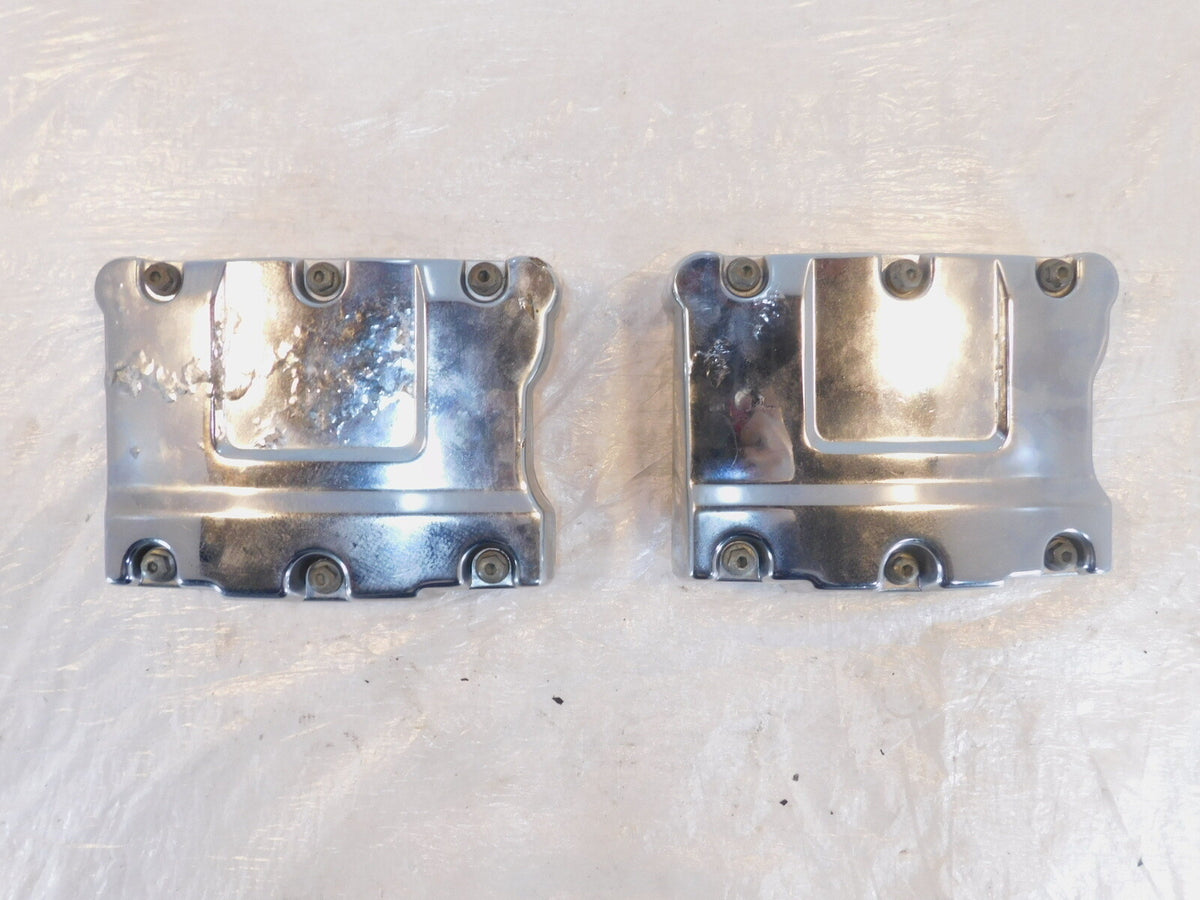 Harley Davidson Touring Dyna & Softail Chrome Cylinder Head Rocker Boxes - C3 Cycle