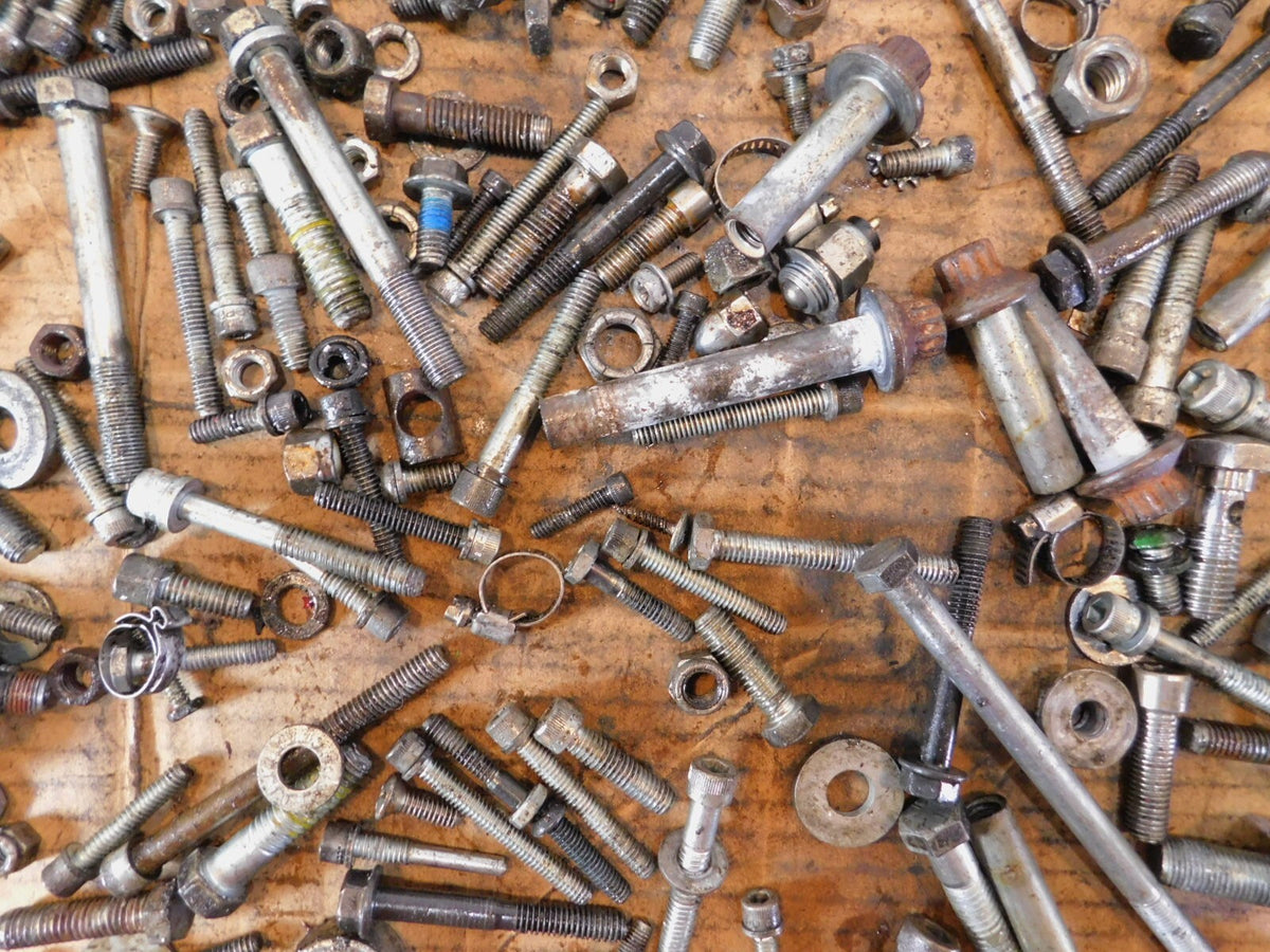 1988 Harley Davidson Sportster 883 1200 Hardware Nut Bolt Brackets Parts Box Lot - C3 Cycle