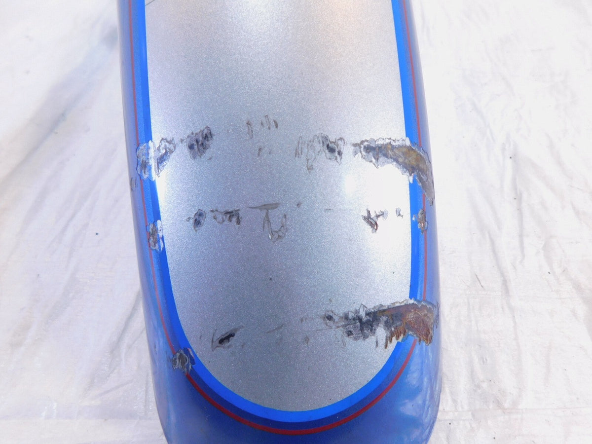 Harley Davidson Sportster 883 & 1200 & Dyna Silver Blue Front Wheel Cover Fender - C3 Cycle