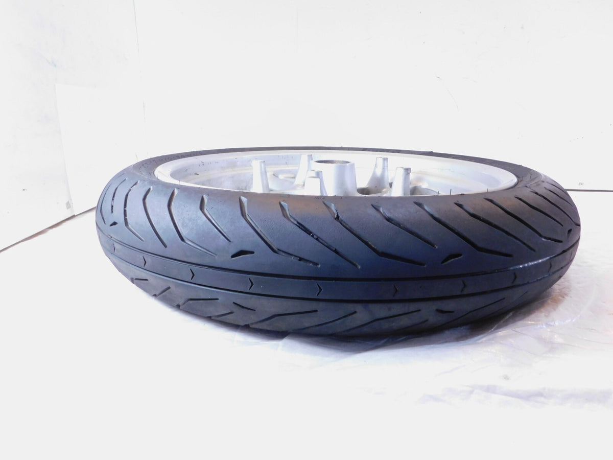 2000-2006 BMW R1150R R1150RS R1150RT Silver Front Wheel Rim & Tire 3.5x17"  Bent - C3 Cycle