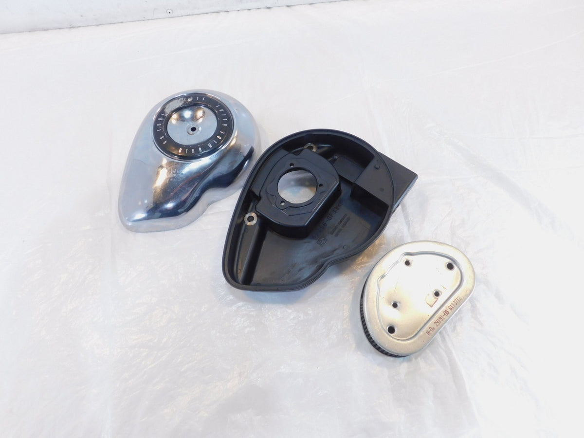 Harley Davidson Dyna Low Rider & Street Bob Black Air Intake Cleaner Cover - C3 Cycle