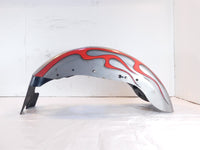 2007-09 Harley Davidson Sportster 883 1200 Silver Flame Rear Wheel Cover Fender - C3 Cycle