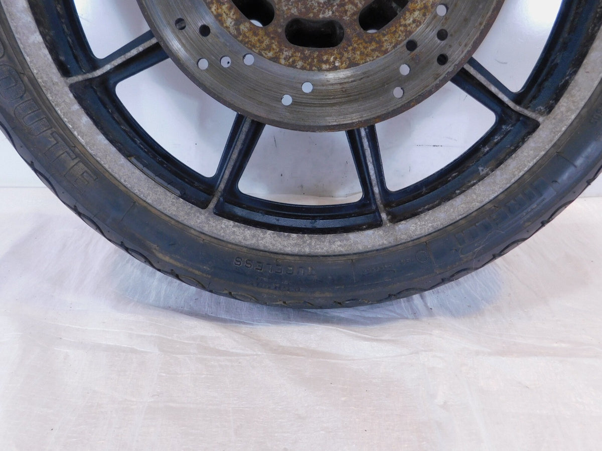 Harley Davidson Sportster 883 & 1200 19" Cast Front Wheel Rim w/ Tire & Rotor - C3 Cycle