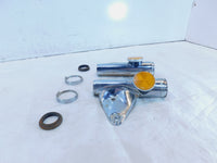 1973 73 Honda CB450K CB450K6 450 Silver Front Upper Left/Right Fork Leg Covers - C3 Cycle