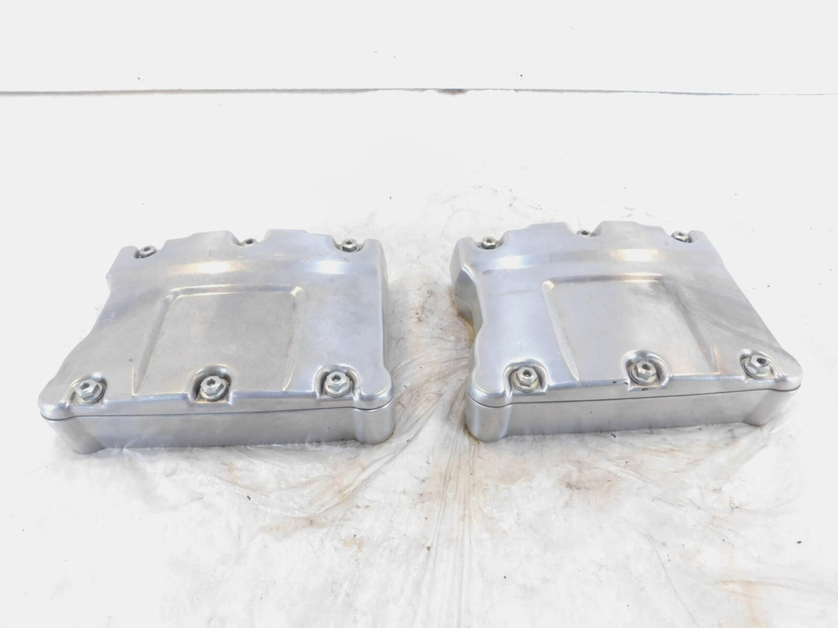 Harley Polished Twin Cam Touring Dyna Softail Cylinder Head Rocker Boxes & Arms - C3 Cycle