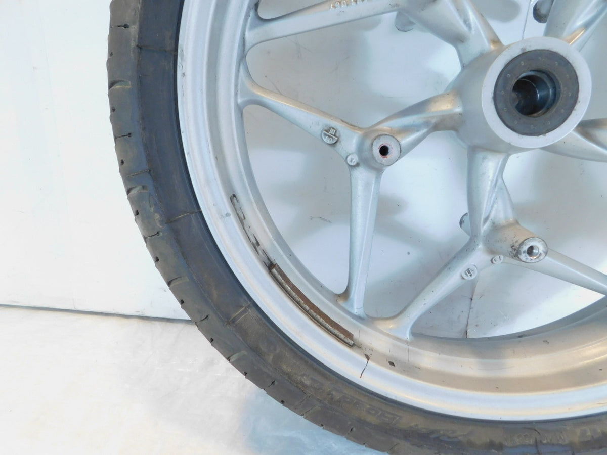 2005-13 BMW R1200RT R1200ST R1200 RT ST R900RT Silver Front Wheel -Slightly Bent - C3 Cycle