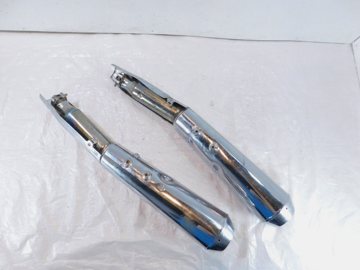 Moto Guzzi V7 III Anniversario Special 750 Rear Exhaust System Pipe Mufflers - C3 Cycle