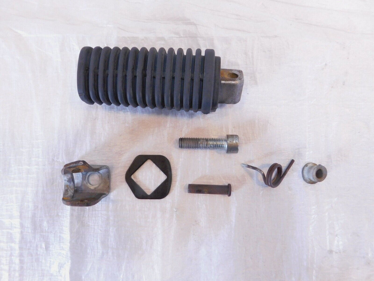 BMW K100 K100RS K75 K75S K75C R100GS R100RT Left Rear Footrest Foot Peg & Mount - C3 Cycle