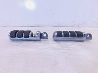Harley Touring FXR Dyna Sportster & Softail Chrome & Rubber Footpegs Footrests - C3 Cycle