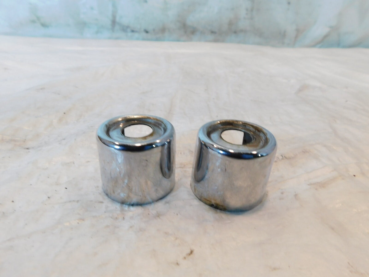 1986 1987 Harley Davidson Sportster XLH 1100 Chrome Upper Top Shock Bolt Covers - C3 Cycle