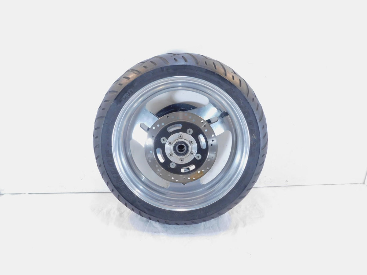 1995 & 1996 Buell M2 Thunderbolt Silver Rear Wheel Rim & Tire w/ Sprocket - C3 Cycle
