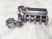 Harley Road King Electra Glide & Street Glide Highway Peg Mount Clamps w/ Pegs - C3 Cycle