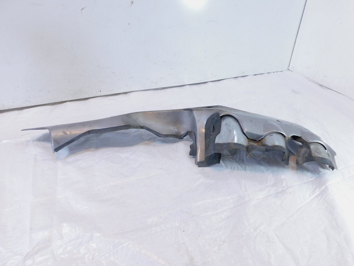 Honda GL1800 Goldwing 1800 Silver Left Exhaust Header Pipe Muffler Shield Cover - C3 Cycle