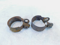 94- Kawasaki VN750 Vulcan 750 Exhaust Muffler Header Pipe Manifold Flange Clamps - C3 Cycle