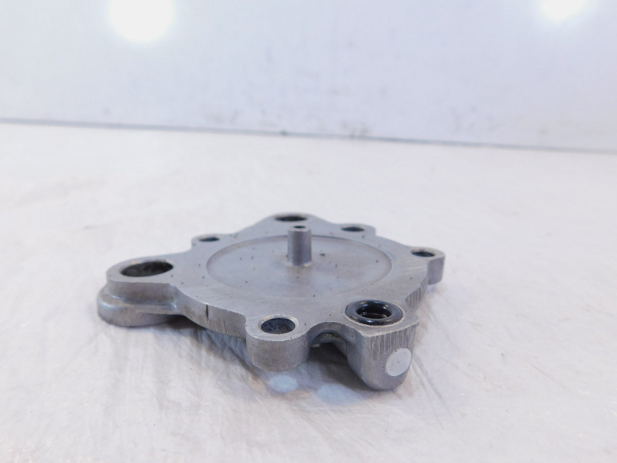 1983 83 Yamaha XJ750J Maxim 750 Silver Engine Motor Crankcase Cover Oil Pump Cap - C3 Cycle