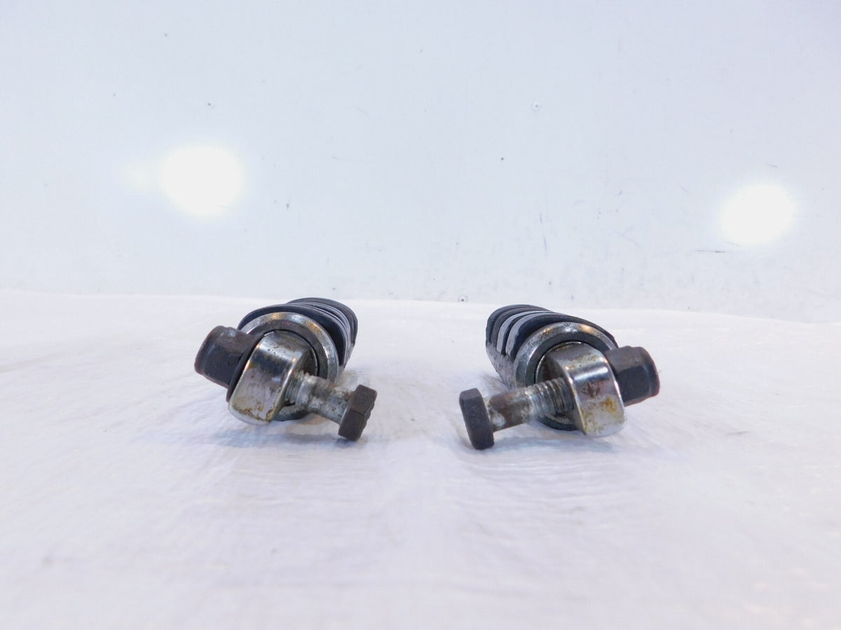 Harley Touring FXR Dyna Sportster Softail ISO Chrome & Rubber Footpegs Footrests - C3 Cycle