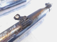 Harley Softail Heritage Classic Fishtail Chrome Front Rear Exhaust Pipe Mufflers - C3 Cycle