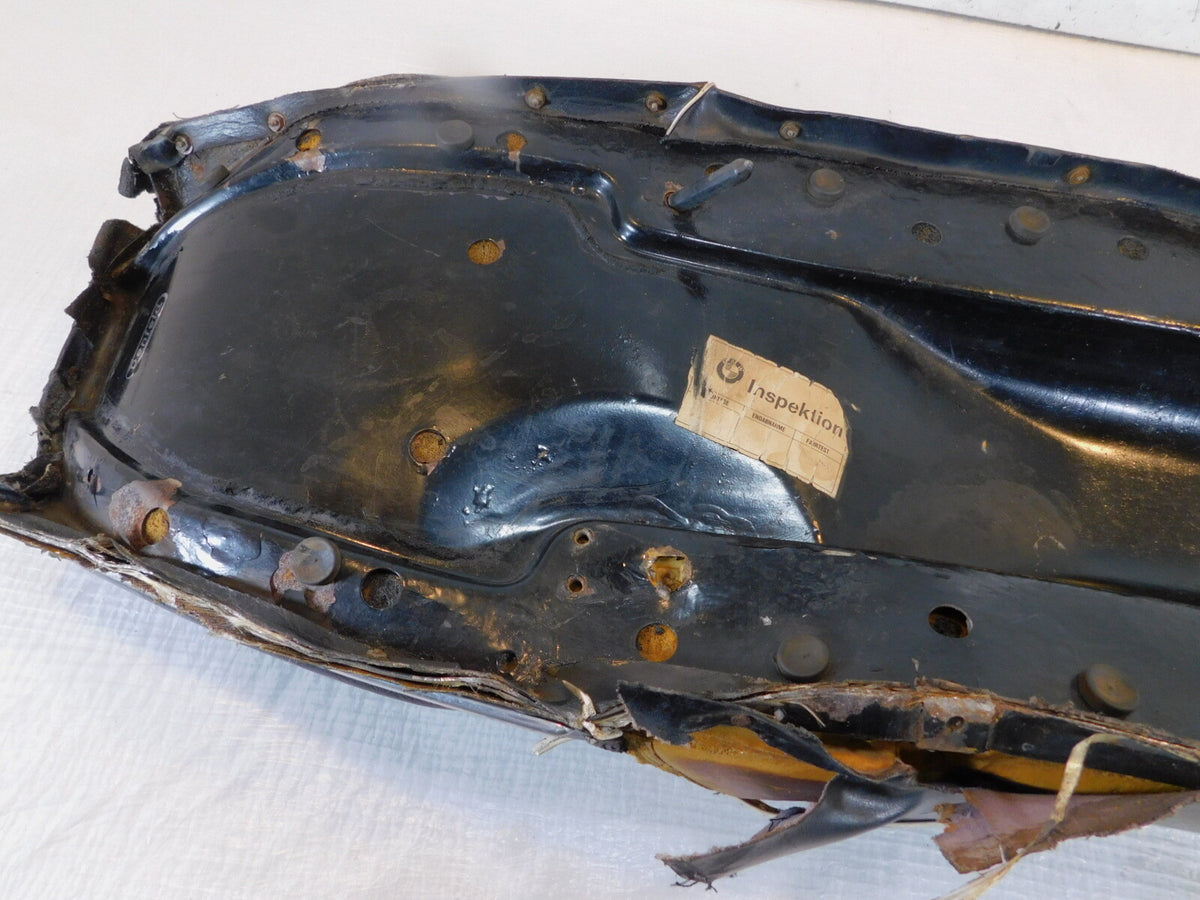 1974-1976 BMW Airhead R75/6 R75 Black Main Rider Passenger Bench Seat Saddle Pad - C3 Cycle