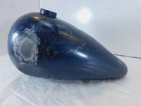 1977-1985 Harley Davidson FX & FXE Shovelhead Blue Left Fuel Gas Petrol Tank - C3 Cycle