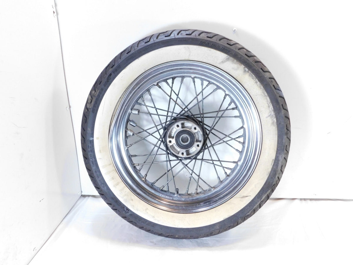 Harley Davidson Softail Heritage Classic Spoked Front Wheel Rim w/ Tire -Bent - C3 Cycle