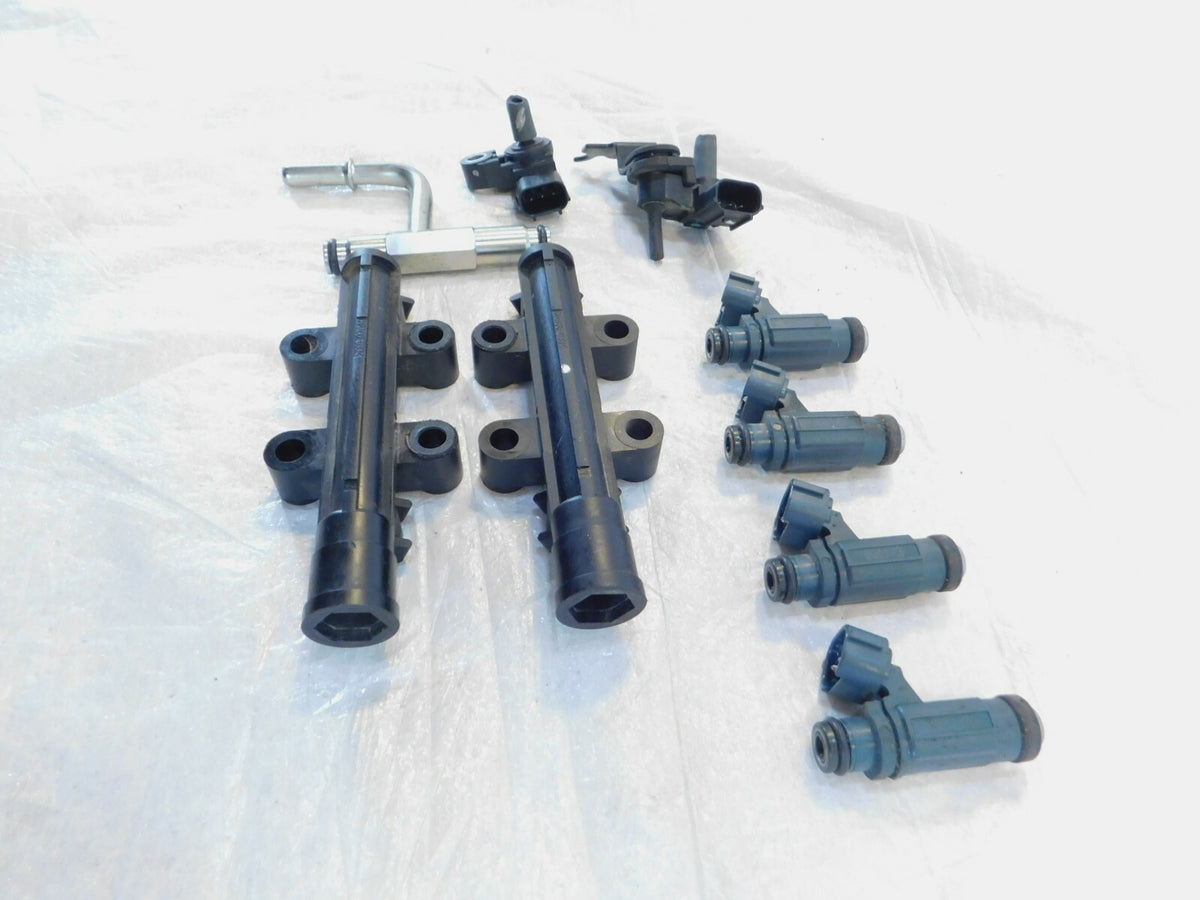 2016 Kawasaki Z800 ZR800 Intake Throttle Body Fuel Injectors Rail Pipe & Sensors - C3 Cycle
