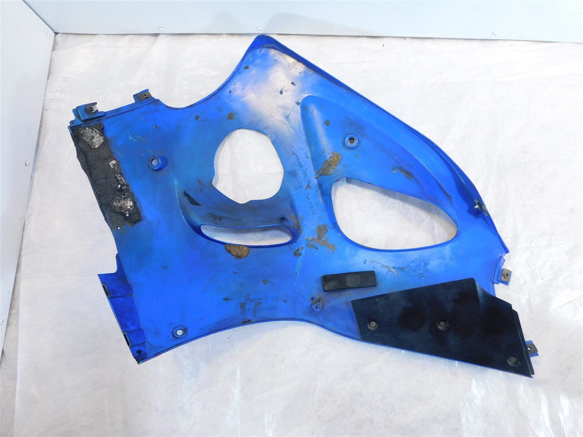 1997 Suzuki GSX-R600 GSXR600 Blue Left Lower Under Fairing Cowling Cover Panel - C3 Cycle