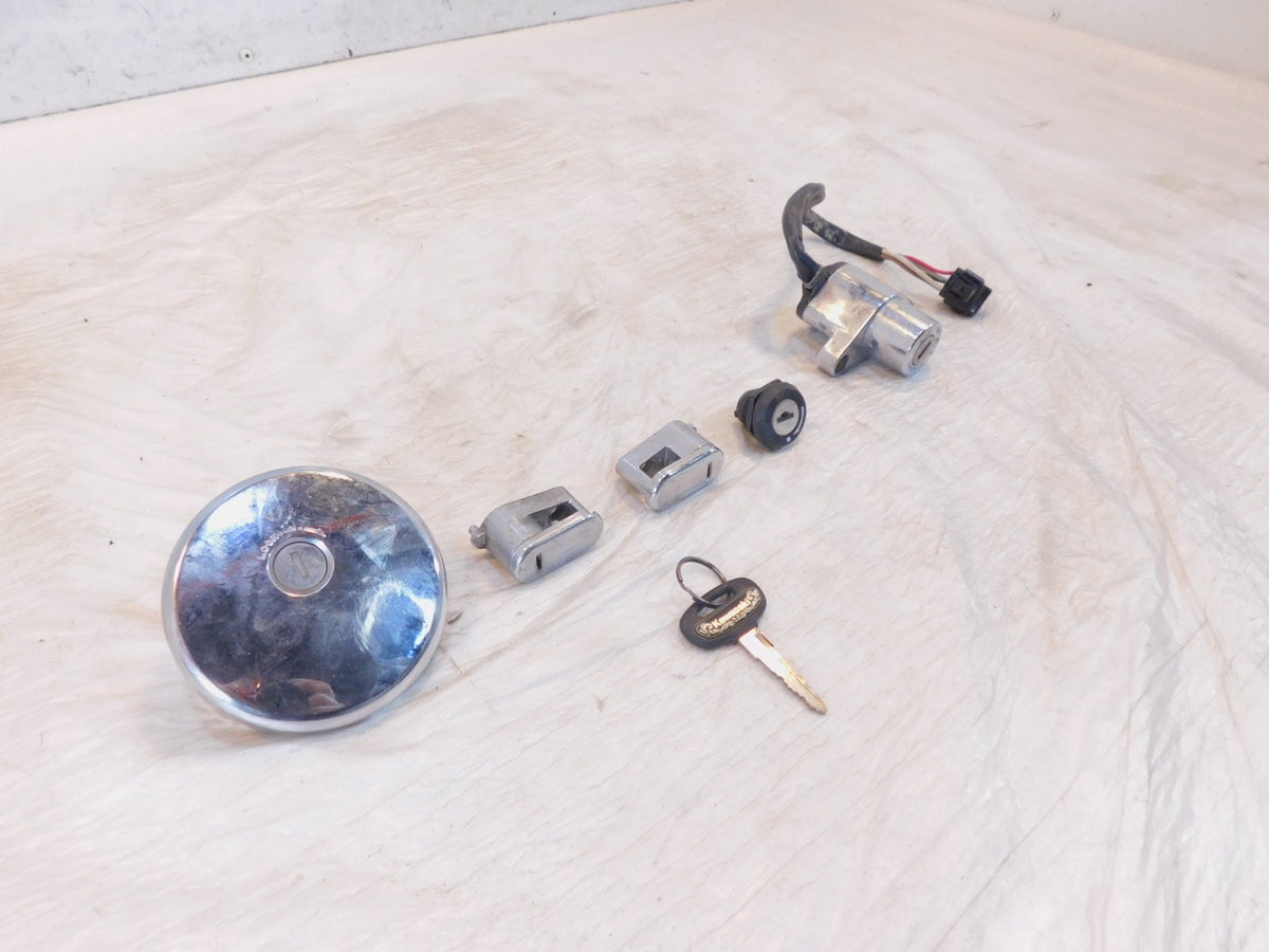 Kawasaki Vulcan 1500 Drifter Classic FI Ignition Switch Seat & Fuel Cap Lock Set - C3 Cycle