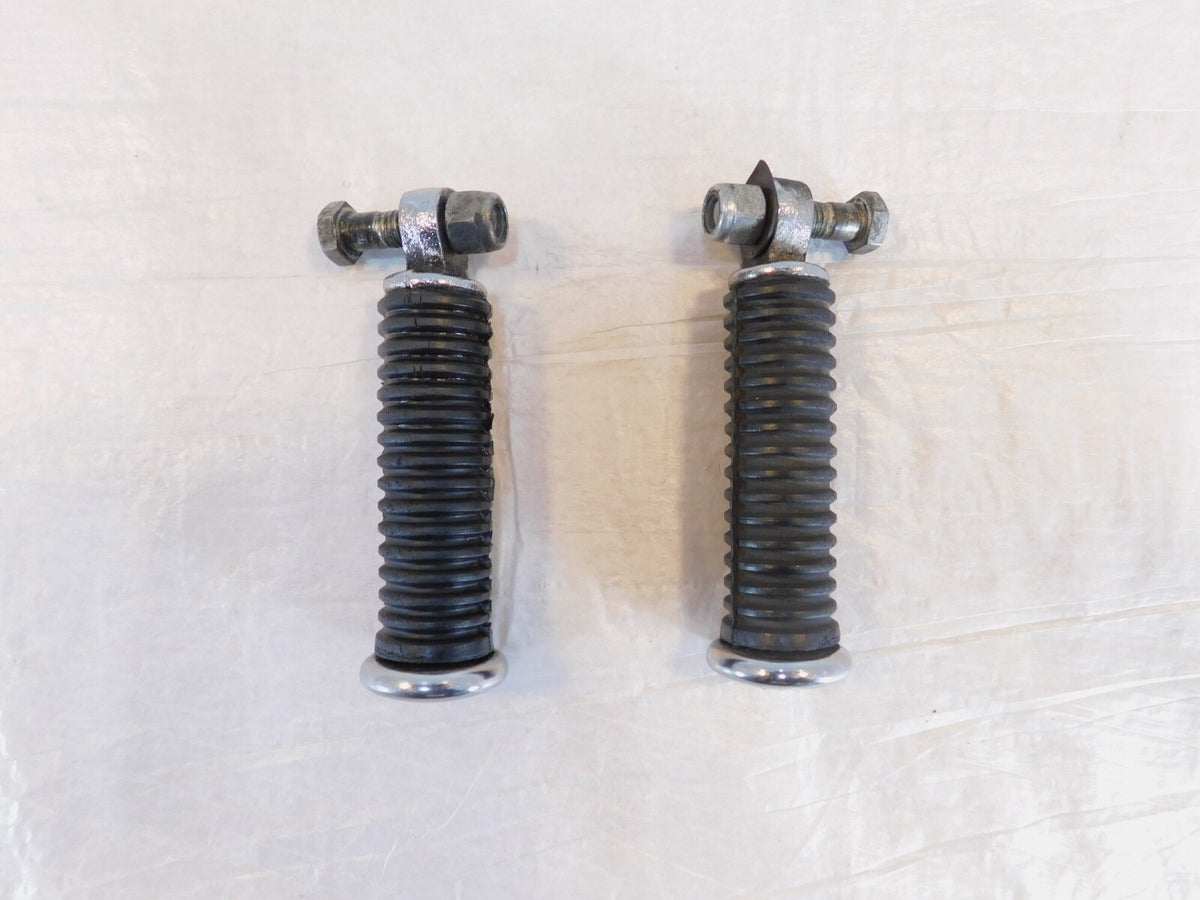 Harley Touring FXR Dyna Sportster & Softail Black Rubber Footpegs Footrests