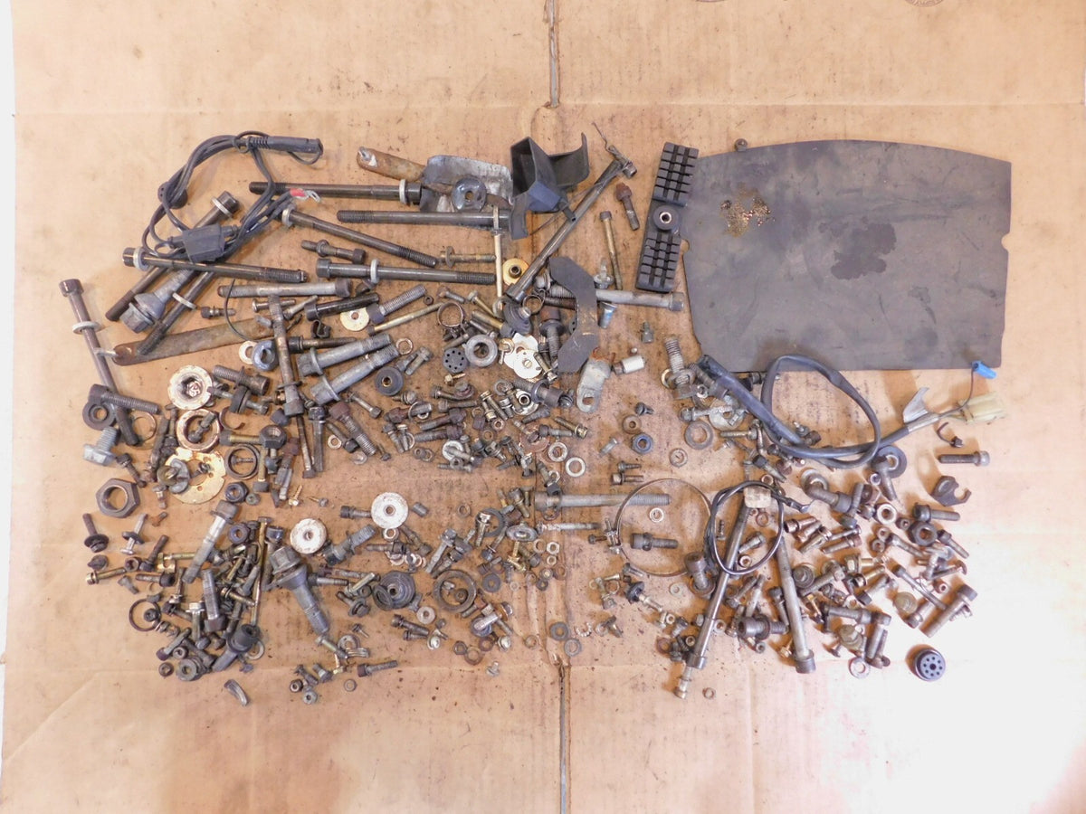 1989 89 BMW K100RS K100 RS Misc Nuts Bolts Brackets Hardware Parts Box Lot - C3 Cycle