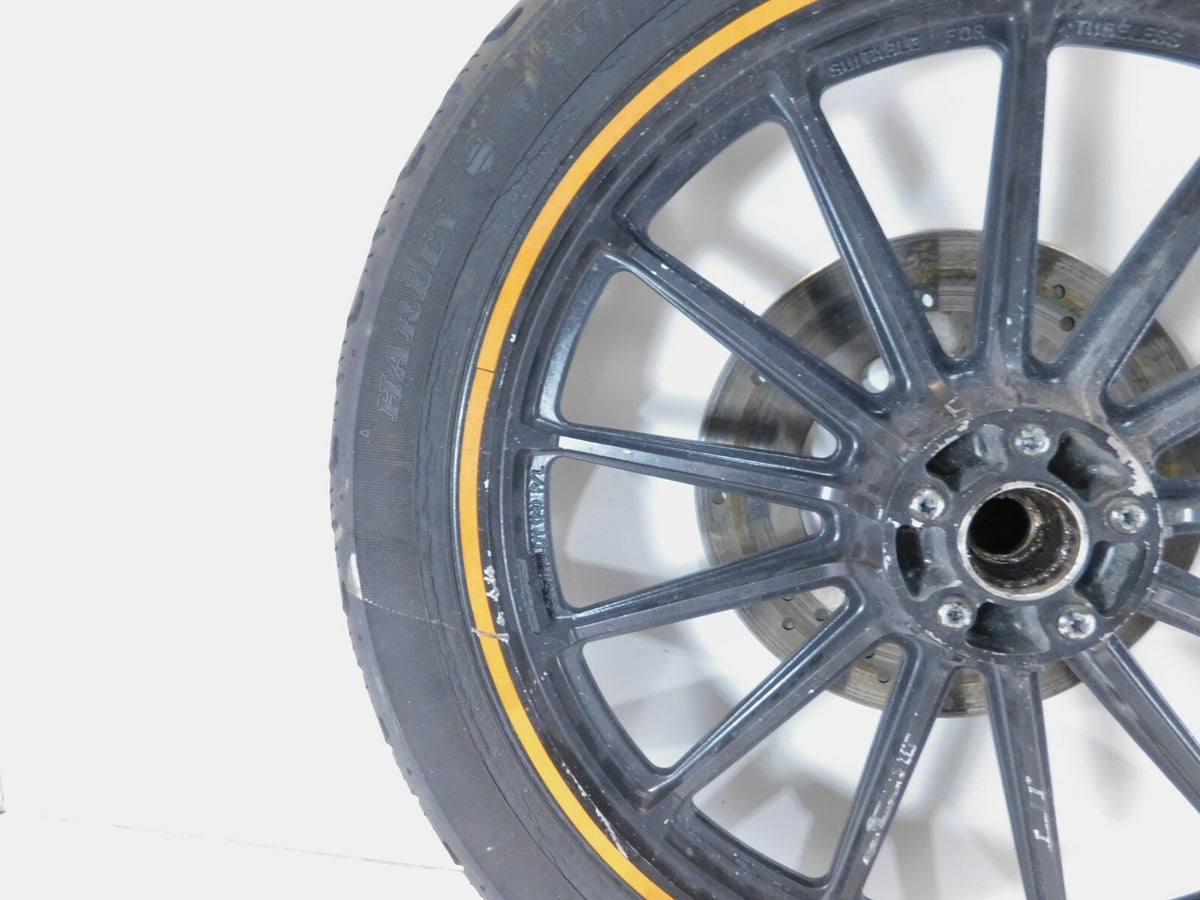 1996-1999 Harley Davidson Sportster 883 & 1200 Black Front Wheel Rim & Tire