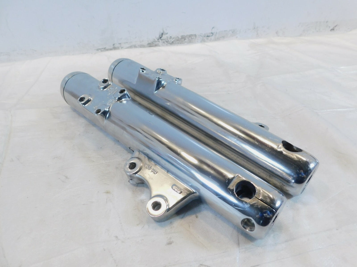 Pair Victory V92 Deluxe Standard Classic & Touring Chrome Lower Fork Leg Sliders - C3 Cycle